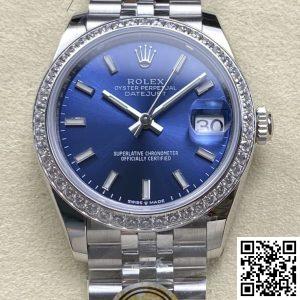 Replica Rolex Datejust m126284rbr-0009 1:1 Best Edition AR Factory Blue Dial