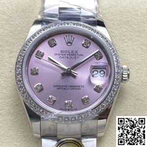 Replica Rolex Datejust m278384rbr-0035 1:1 Best Edition AR Factory Pink Dial