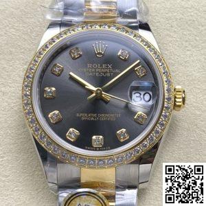Replica Rolex Datejust m278383rbr-0021 1:1 Best Edition AR Factory Gold Strap