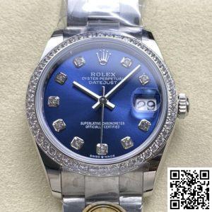 Replica Rolex Datejust m126284rbr-0030 1:1 Best Edition AR Factory Blue Dial