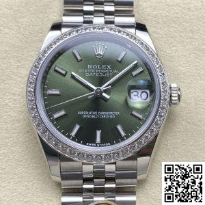 Replica Rolex Datejust m278384rbr-0022 1:1 Best Edition AR Factory Mint Green