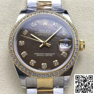 Replica Rolex Datejust m278383rbr-0023 1:1 Best Edition AR Factory Black Dial