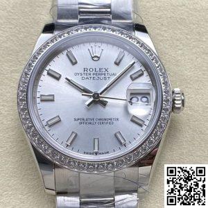 Replica Rolex Datejust m278384rbr-0015 1:1 Best Edition AR Factory Silver Strap